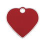 Placa identificativa para collar Imarc Heart Rojo