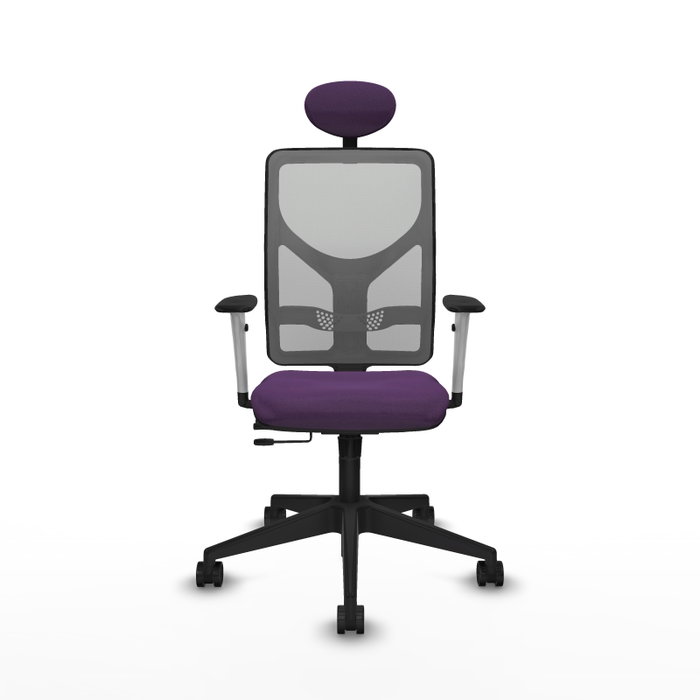 PIQUERAS Y CRESPO Silla de oficina Motilla con mecanismo Sincro/Traslack, Morada y Gris PIQUERAS Y CRESPO Silla de oficina Motilla con mecanismo Sincro/Traslack, Morada y Gris
