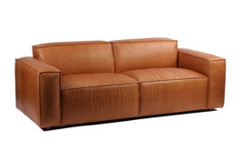 DKD Home Decor Sofá 3 Plazas de Piel Cognac 214x94x77 cm Desmontable - Top Sofas 2c24