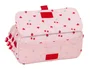 Safta Bolso escolar portatodo Glowlab frutitas triple bag