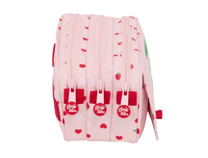 Safta Bolso escolar portatodo Glowlab frutitas triple bag