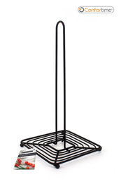 Confortime Soporte para Rollo de Cocina, Negro, 15.1 cm de Ancho x作用是 30.7 cm de Alto x 15.1 cm de Largo (12 Unidades)