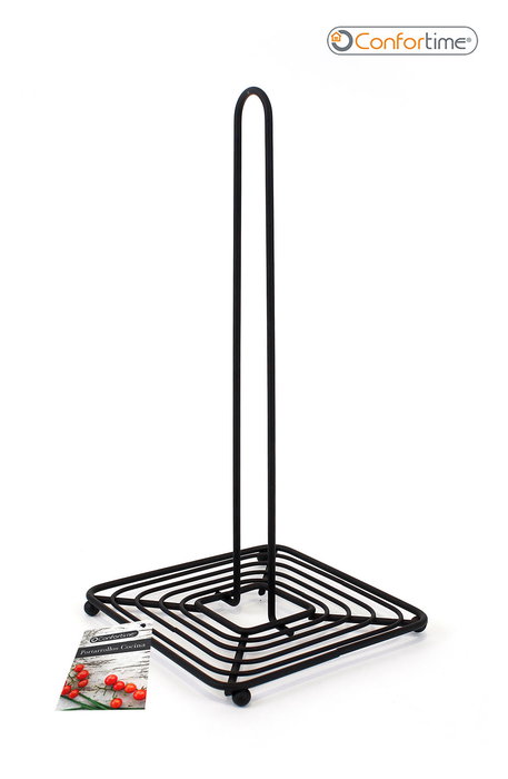 Confortime Soporte para Rollo de Cocina, Negro, 15.1 cm de Ancho x作用是 30.7 cm de Alto x 15.1 cm de Largo (12 Unidades) Confortime Soporte para Rollo de Cocina, Negro, 15.1 cm de Ancho x作用是 30.7 cm de Alto x 15.1 cm de Largo (12 Unidades)