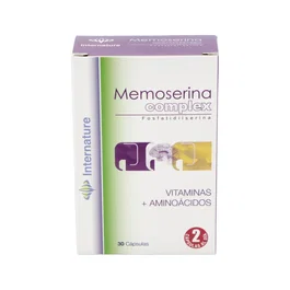 INTERNATURE Memoserina Complex 30Cap. Fuente de energía para cansancio mental y mejora de la memoria