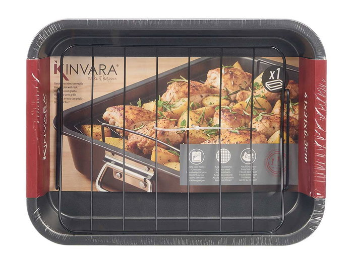 KINVARA BANDEJA RUSTIDERA PARRILLA Gris