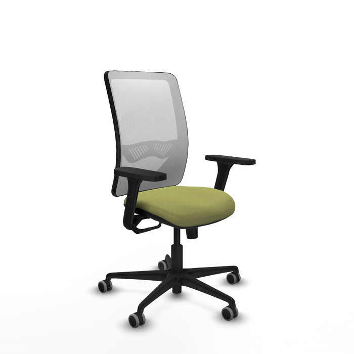 PIQUERAS Y CRESPO Silla de oficina Zulema con mecanismo Sincro, Verde oliva y Blanco PIQUERAS Y CRESPO Silla de oficina Zulema con mecanismo Sincro, Verde oliva y Blanco
