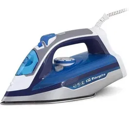 Orbegozo Plancha de Vapor SV 2670 | 2600W | Base Cerámica | Depósito 350ml | Vapor Vertical y Continuo | Autolimpieza