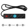 GSC Evolution Base múltiple Serie Estándar 4T con interruptor Negro