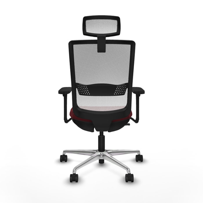PIQUERAS Y CRESPO Silla de oficina Haches Granate y Blanco PIQUERAS Y CRESPO Silla de oficina Haches Granate y Blanco