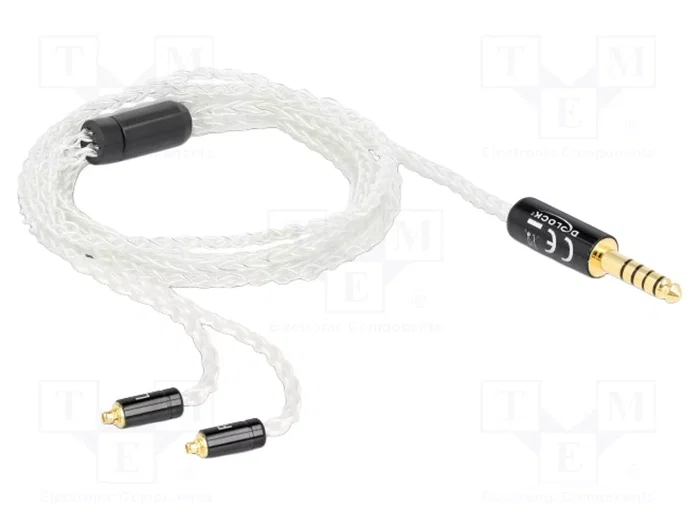 DeLOCK 85846 Cable de Audio 4,4 mm a 2 x MMCX, 1,2 m, Blanco DeLOCK 85846 Cable de Audio 4,4 mm a 2 x MMCX, 1,2 m, Blanco