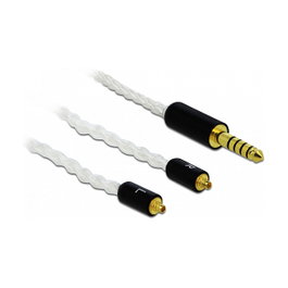 DeLOCK Cable de audio 4,4 mm 5 Pin Klinkenstecker a 2 x MMCX, 1,20 m
