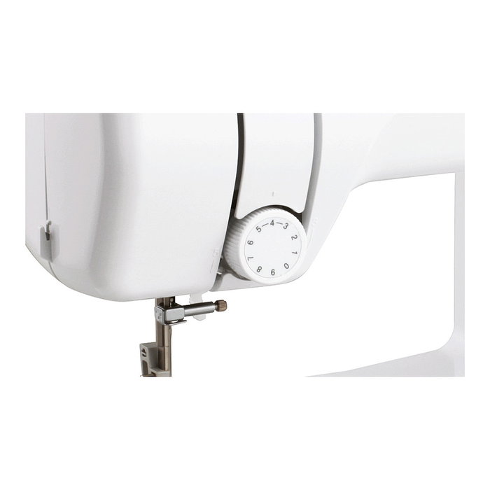 Brother J14s Máquina de coser mecánica automática de 14 programas, color blanco