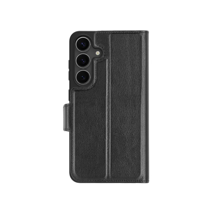 Dbramante1928 Bergen Pro Funda Folio para Samsung Galaxy S25+ 17 cm (6.7") - Imitación Piel Negro con 3 Bolsillos para Tarjetas