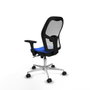 PIQUERAS Y CRESPO Silla de oficina Jorquera con mecanismo Sincro, Azul y Blanco