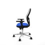 PIQUERAS Y CRESPO Silla de oficina Jorquera con mecanismo Sincro, Azul y Blanco