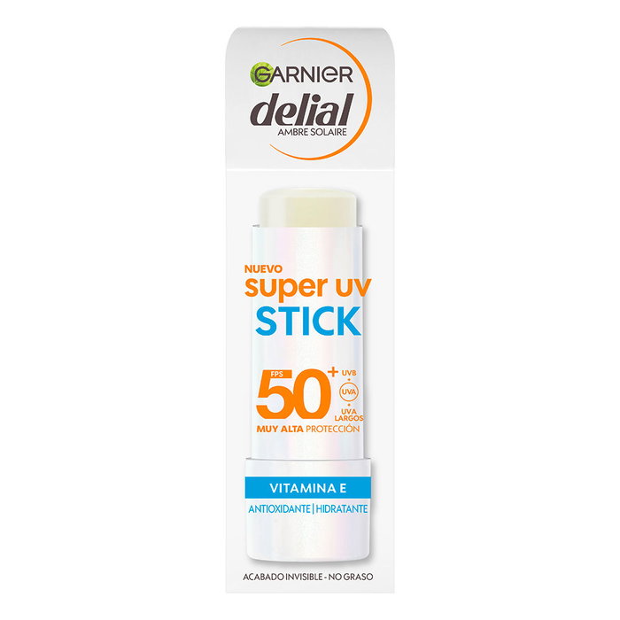 Garnier DELIAL SUPER UV stick SPF50+ 9 gr Protección Solar Alta SPF50+ Garnier DELIAL SUPER UV stick SPF50+ 9 gr Protección Solar Alta SPF50+