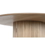 DKD Home Decor Mesa Redonda de Comedor Paulownia Natural con Puerta