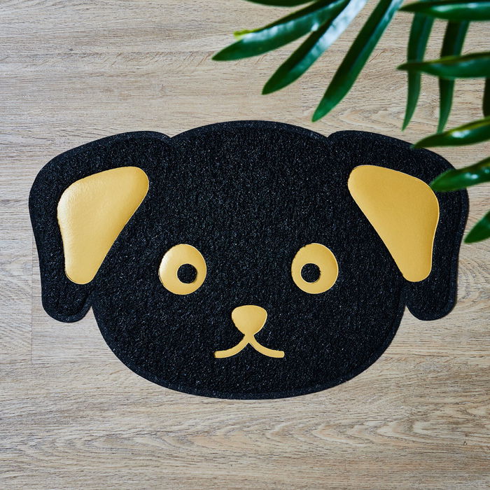 The Concept Factory Mon Chat Mon Ch Alfombra Antideslizante para Comer Mascotas, Mantiene Estable el Bol, Decorativa y Fácil de Limpiar, Gato/Perro, 40x35/50x35.5 cm