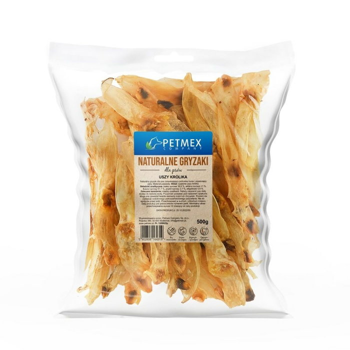 Petmex Uszy Królika Premio para Perros 500g Petmex Uszy Królika Premio para Perros 500g