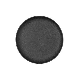 Bidasoa Plato Llano Porcelana Fosil Negro (24 Unidades) de 21,3x21,2x2,2 cm
