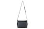 Lucky Bees 1278 Bolso Bandolera de Polipiel Negro y Gris, 25x9x17 cm