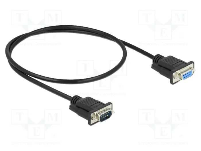 DeLOCK Cable Serie RS-232 D-Sub9 Macho a Hembra 0,5 m Negro DeLOCK Cable Serie RS-232 D-Sub9 Macho a Hembra 0,5 m Negro