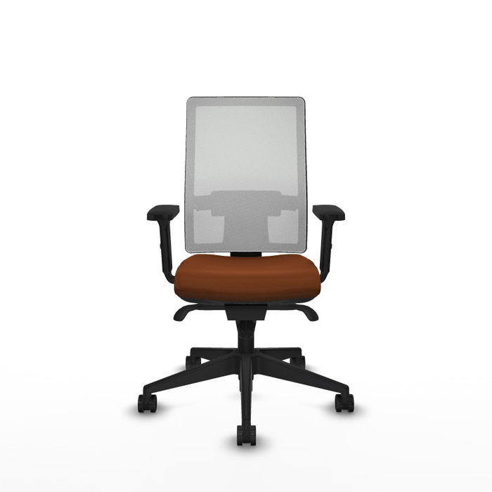 PIQUERAS Y CRESPO Silla de oficina Horna con mecanismo Sincro, Marrón y Blanco PIQUERAS Y CRESPO Silla de oficina Horna con mecanismo Sincro, Marrón y Blanco