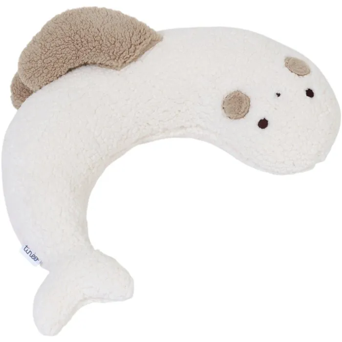 Tineo - TIN3275052061638 - Almohada de maternidad 3 en 1, tipo cuna o cojín de lactancia, con funda de tejido Sherpa y estampado Seal