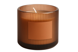 DKD Home Decor Vela Ambar 8x8x8 cm (4 Unidades) Aroma Shangri-La 30h