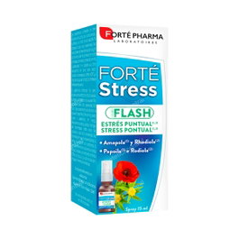Forté Pharma Forté Stress Flash Spray Efecto Inmediato 15 ml - Complemento Alimenticio con Rhodiola, Amapola y Vitamina B3 para Control del Estrés