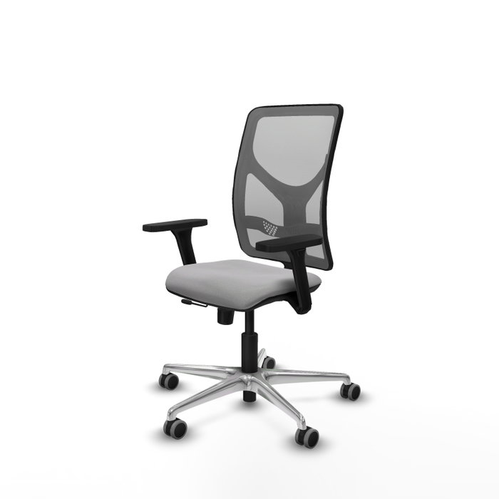 PIQUERAS Y CRESPO Silla de oficina Motilla con mecanismo Sincro/Traslack, Gris