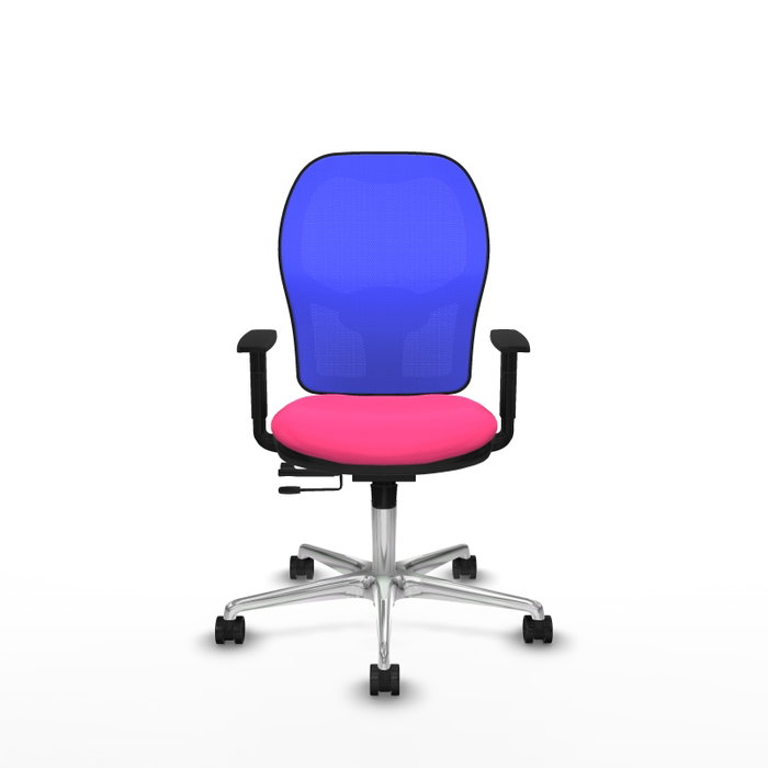 PIQUERAS Y CRESPO Silla de oficina Jorquera con mecanismo Sincro/Traslack, Rosa y Azul PIQUERAS Y CRESPO Silla de oficina Jorquera con mecanismo Sincro/Traslack, Rosa y Azul