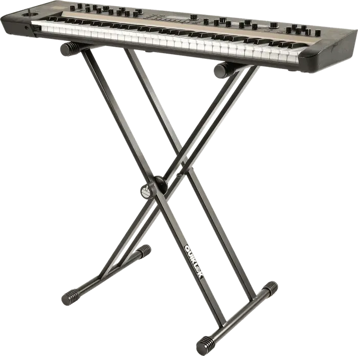 QUIKLOK Soporte Teclado T20 Formato "X" Doble Plegable Acero Negro QUIKLOK Soporte Teclado T20 Formato "X" Doble Plegable Acero Negro