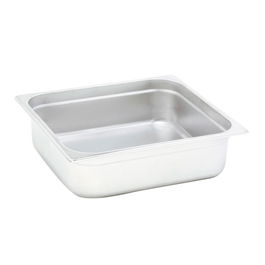 DBMARK - GNP12100 - Cubeta GN 1/2 de acero inoxidable. Tamaño 32,5 x 26,5 cm. Profundidad 10 cm. Capacidad 6,4 L - Venta 1 unidad