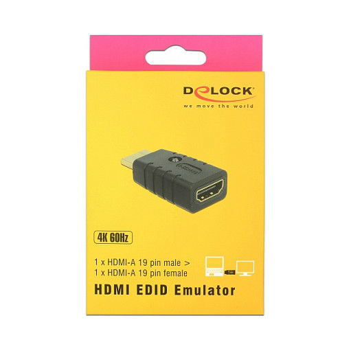 DeLOCK Adapter HDMI-A Stecker > HDMI-A Buchse EDID Emulator DeLOCK Adapter HDMI-A Stecker > HDMI-A Buchse EDID Emulator