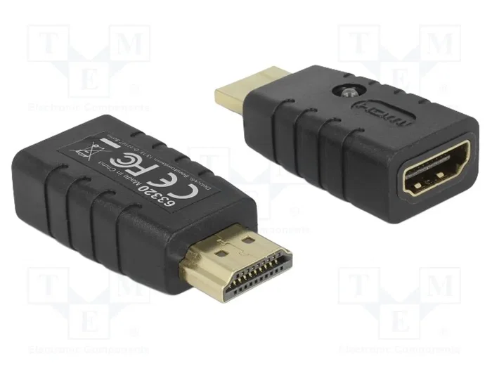 DeLOCK 63320 Adaptador HDMI-A con Emulador EDID Negro