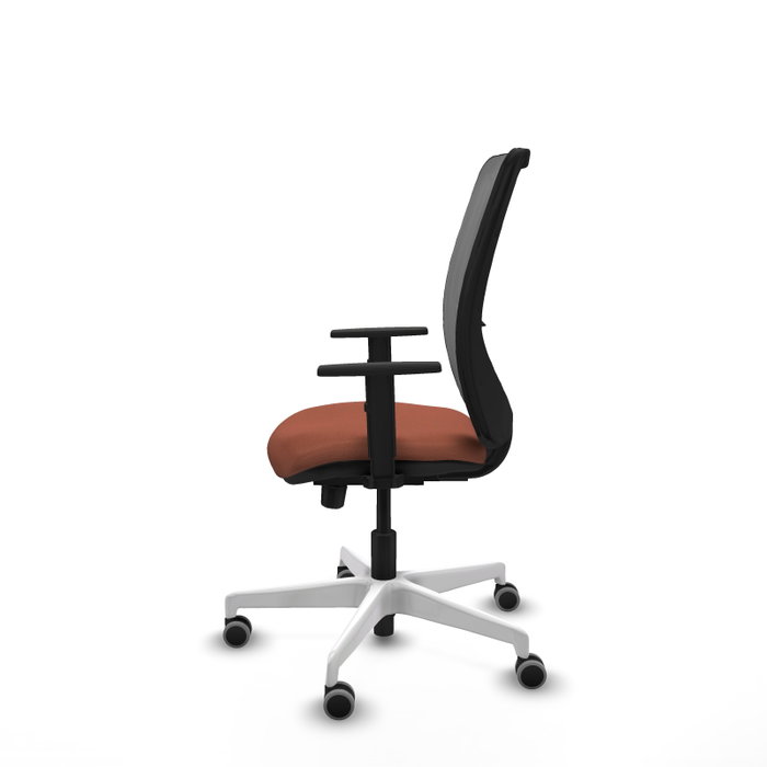 PIQUERAS Y CRESPO Silla de oficina Zulema con mecanismo Sincro/Traslack, Tela Marrón y Malla Gris PIQUERAS Y CRESPO Silla de oficina Zulema con mecanismo Sincro/Traslack, Tela Marrón y Malla Gris