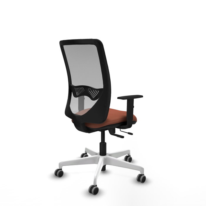 PIQUERAS Y CRESPO Silla de oficina Zulema con mecanismo Sincro/Traslack, Tela Marrón y Malla Gris PIQUERAS Y CRESPO Silla de oficina Zulema con mecanismo Sincro/Traslack, Tela Marrón y Malla Gris