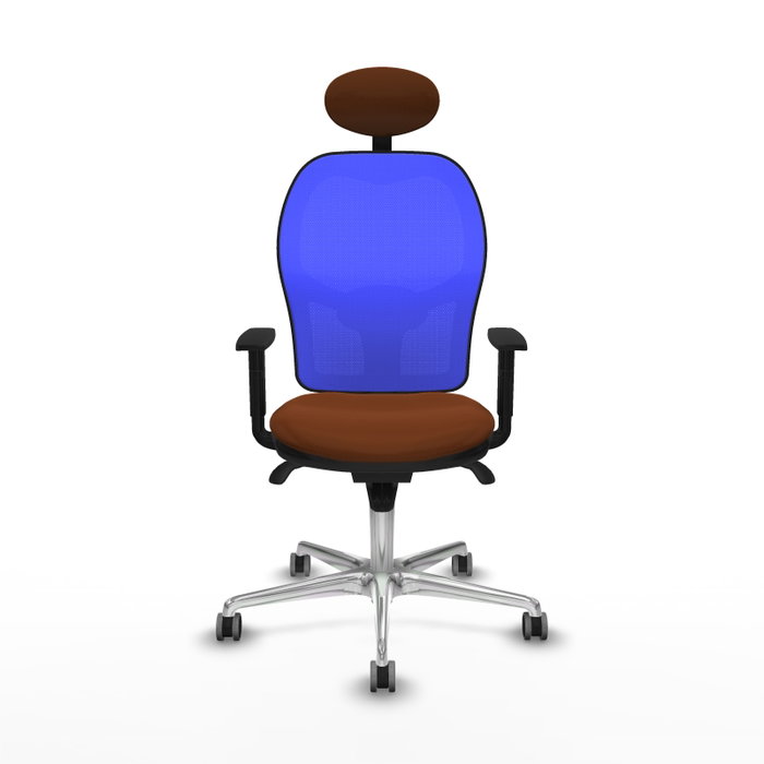 PIQUERAS Y CRESPO Silla de oficina Jorquera Marrón/Azul