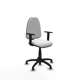 PIQUERAS Y CRESPO Silla de oficina Aýna Blanca con Brazos 1D