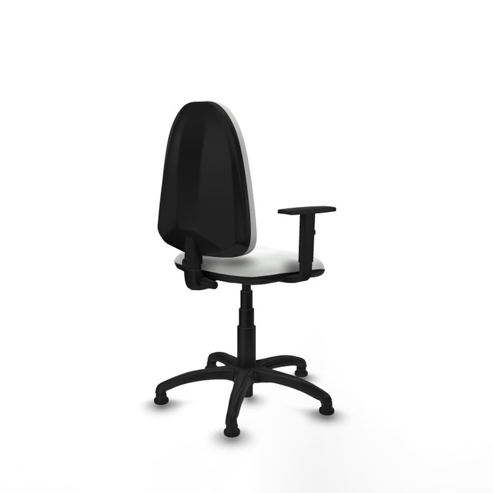 PIQUERAS Y CRESPO Silla de oficina Aýna Blanca con Brazos 1D