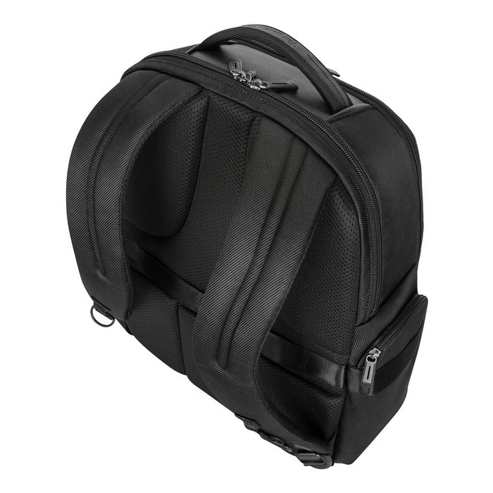 Targus Mochila Elite TBB618GL para Portátil 15.6-16 Pulgadas, 40.6 cm, Negro, con Compartimento para Tablet y Múltiples Bolsillos