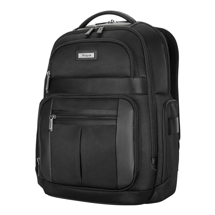 Targus Mochila Elite TBB618GL para Portátil 15.6-16 Pulgadas, 40.6 cm, Negro, con Compartimento para Tablet y Múltiples Bolsillos