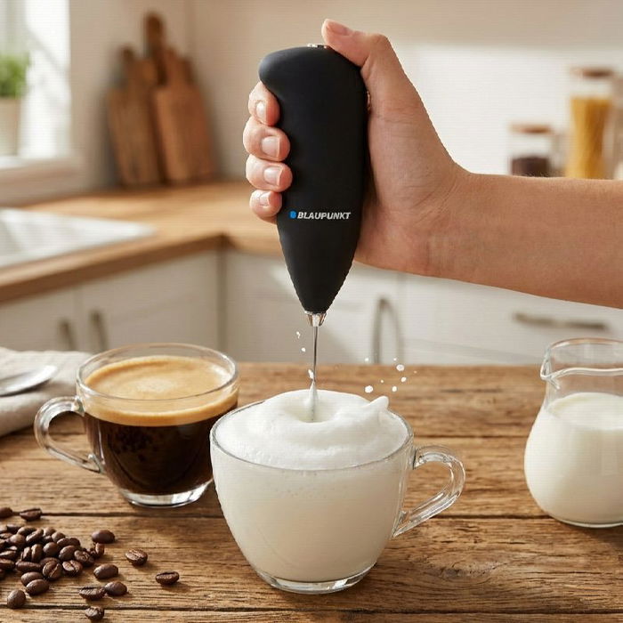 BLAUPUNKT MINI Espumador de Leche Eléctrico para Cappuccino y Latte