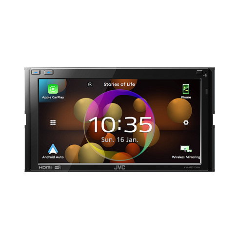 JVC KW-M875DBW Receptor Multimedia 2 DIN con Pantalla Táctil de 6.8 Pulgadas y 180W de Potencia