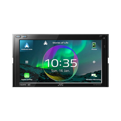 JVC KW-M875DBW Receptor Multimedia 2 DIN con Pantalla Táctil de 6.8 Pulgadas y 180W de Potencia