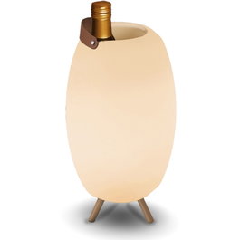 New Garden APOLO 45 Lámpara Recargable con Altavoz y Compartimento para Botellas