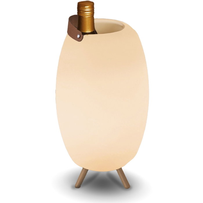 New Garden APOLO 45 Lámpara Recargable con Altavoz y Compartimento para Botellas New Garden APOLO 45 Lámpara Recargable con Altavoz y Compartimento para Botellas