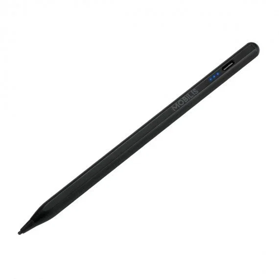 Mobilis 001090 Lápiz Digital Stylus para Tablet Universal - Negro, Batería 10 Horas, Incluye 1 Punta