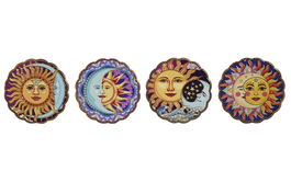 DKD Home Decor Posavasos Mediterraneo Dolomite Corcho Multicolor 72 Unidades 10.8 x 0.7 x 10.8 cm